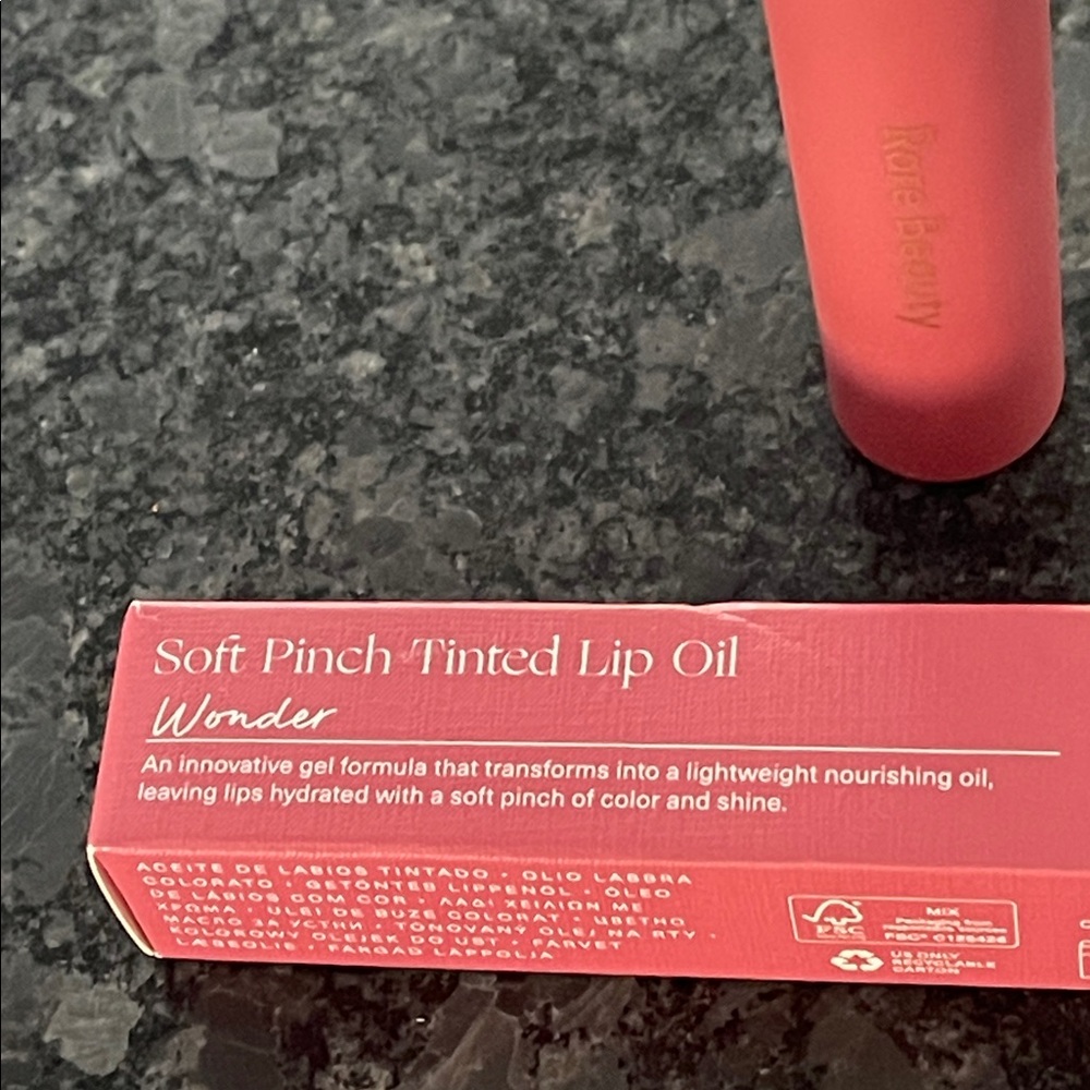 Rare Beauty Soft Pinch Tinted Lip Oil in Wonder, a rose mauve shade - Picture 5 of 5
